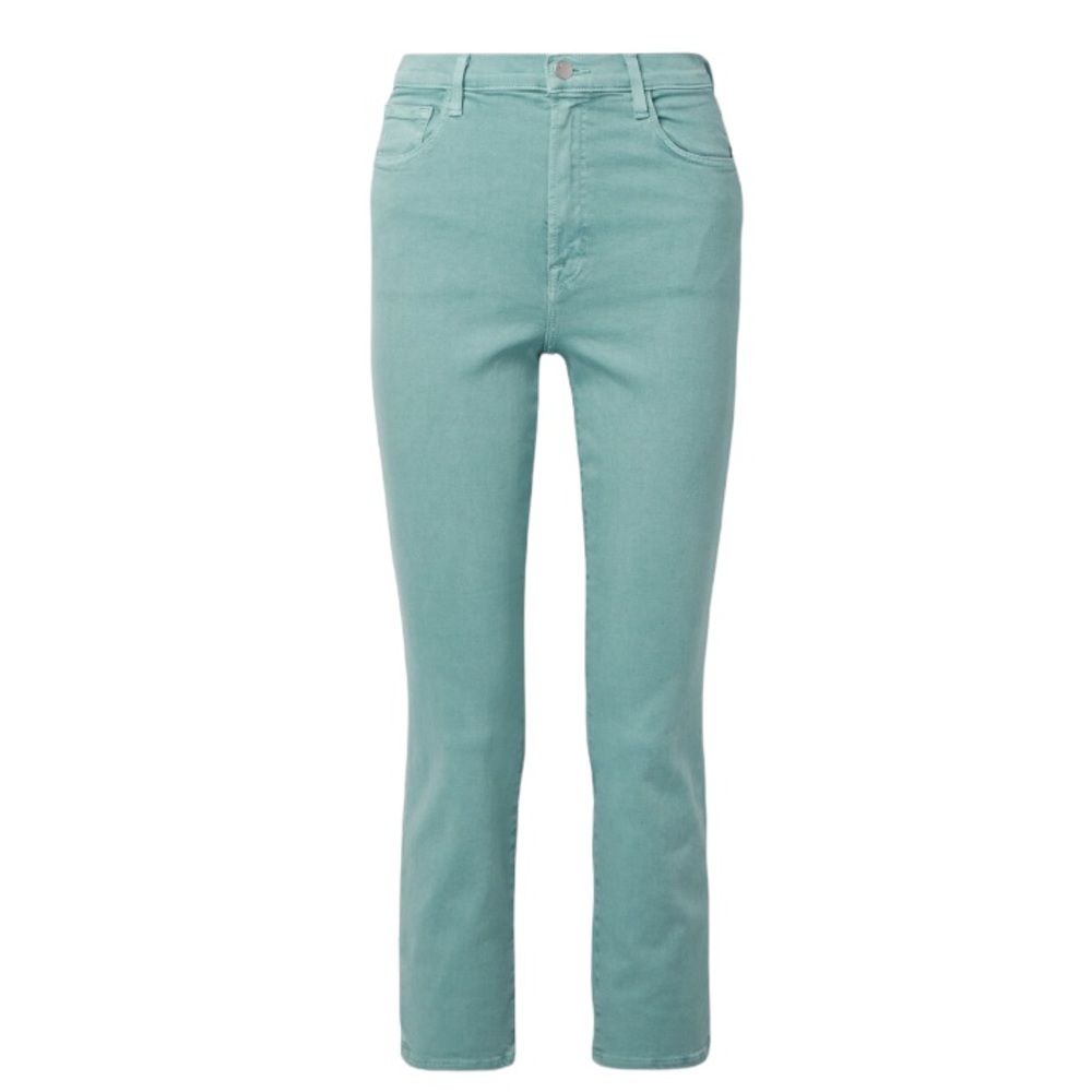 J brand Alma high rise stretch jeans in Layke, beautiful blue/teal color, 29
